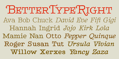 BetterTypeRight Font Poster 7