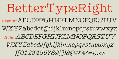 BetterTypeRight Font Poster 8
