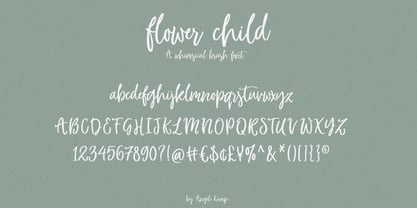Flower Child Font Poster 5