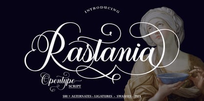 Rastania Script Font Poster 1