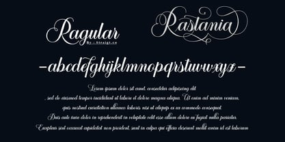 Rastania Script Font Poster 6
