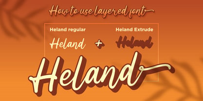 Heland Font Poster 5