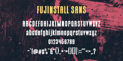 Fujinstall Font Poster 8