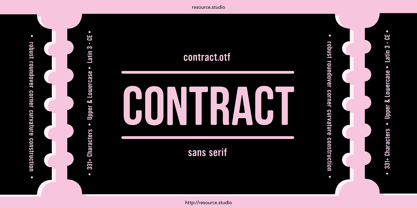 Contract Font Poster 1