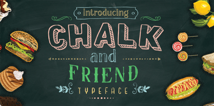 Chalk and Friend Font Poster 1