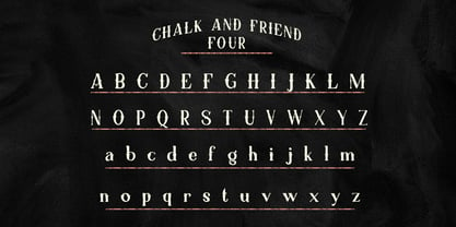 Chalk and Friend Font Poster 8