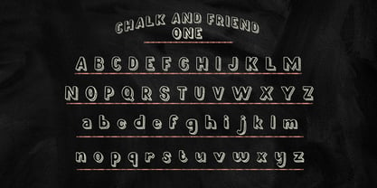 Chalk and Friend Font Poster 9