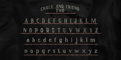 Chalk and Friend Font Poster 13