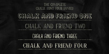 Chalk and Friend Font Poster 15