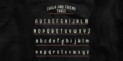 Chalk and Friend Font Poster 11