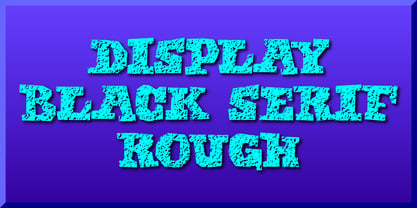 Display Black Serif Rough Font Poster 1