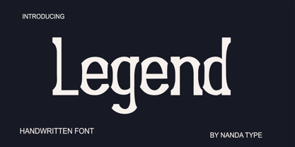 Legend Font Poster 1