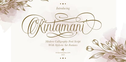 Kintamani Script Font Poster 1
