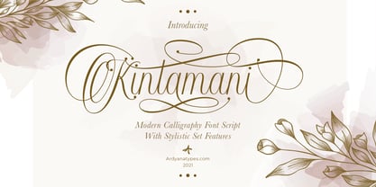 Kintamani Script Fuente Póster 1