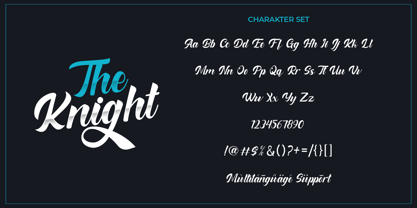 The Knight Font Poster 10