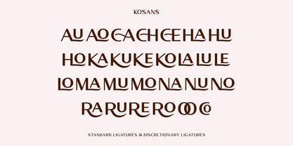 Kosans Font Poster 11