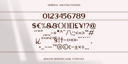 Kosans Font Poster 10