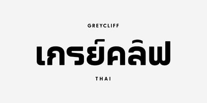 Greycliff Thai CF Font Poster 1