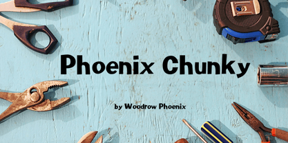 Phoenix Chunky Font Poster 1