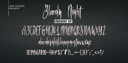 Bloody Night Font Poster 7