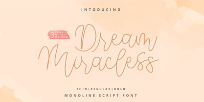 Dream Miracless Font Poster 1
