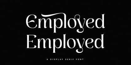 Employed Font Poster 1