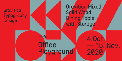 Gravitica Rounded Font Poster 9