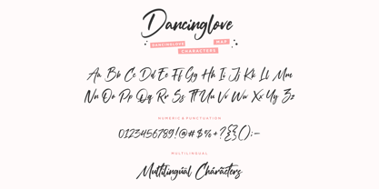 Dancinglove Font Poster 6