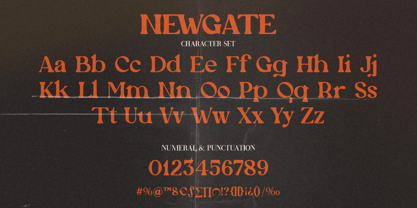 Newgate Font Poster 6