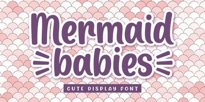 Mermaid Babies Font Poster 1