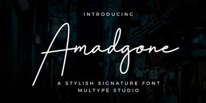 Amadgone Font Poster 1