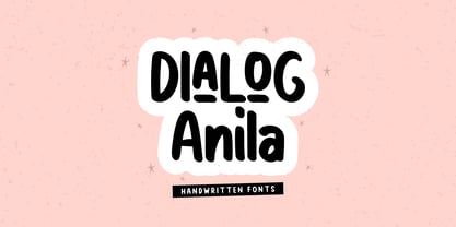 Dialog Anila Font Poster 1