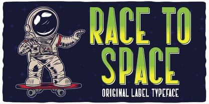 Race To Space Font Poster 1