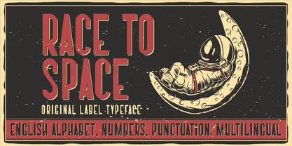 Race To Space Font Poster 4