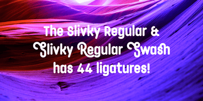 Slivky Font Poster 7