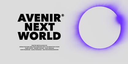 Avenir Next World Fuente Póster 1