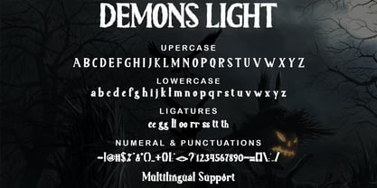 Demons Light Font Poster 6