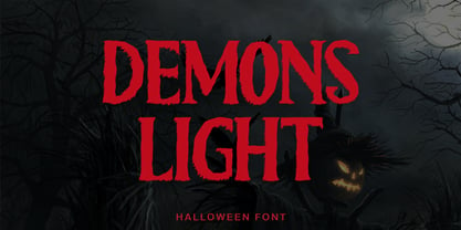 Demons Light Font Poster 1