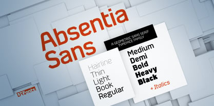 Absentia Sans Font Poster 1