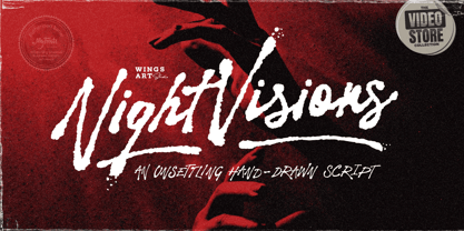 Night Visions Font Poster 1