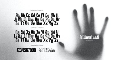 Killuminati Font Poster 6
