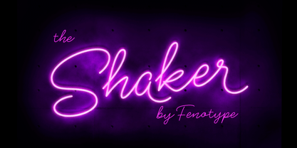 Shaker Script Font Poster 1