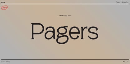 Pagers Display Font Poster 1