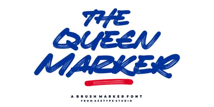 The Queen Marker Font Poster 1