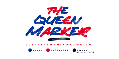 The Queen Marker Font Poster 5