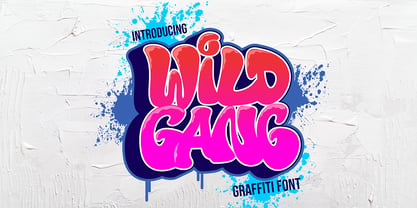 Wild Gang Graffiti Fuente Póster 1