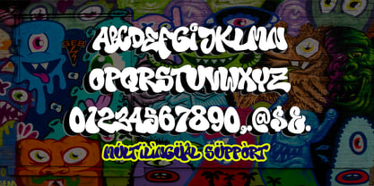 Wild Gang Graffiti Font Poster 2