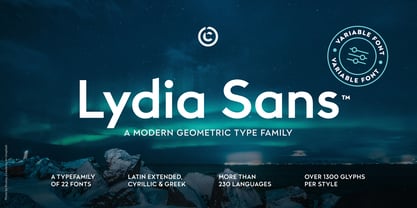 Lydia Sans Font Poster 1