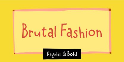 Brutal Fashion Font Poster 1