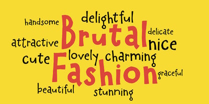 Brutal Fashion Font Poster 5